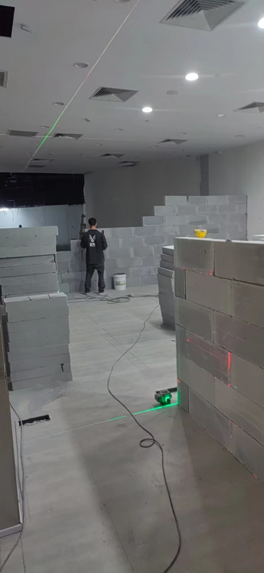 加气块隔墙砌筑参考